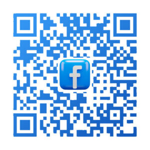 QR Facebook quadrado 3d english