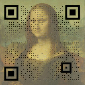 QR Monalisa english light green